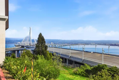 a view of a terrace with a garden