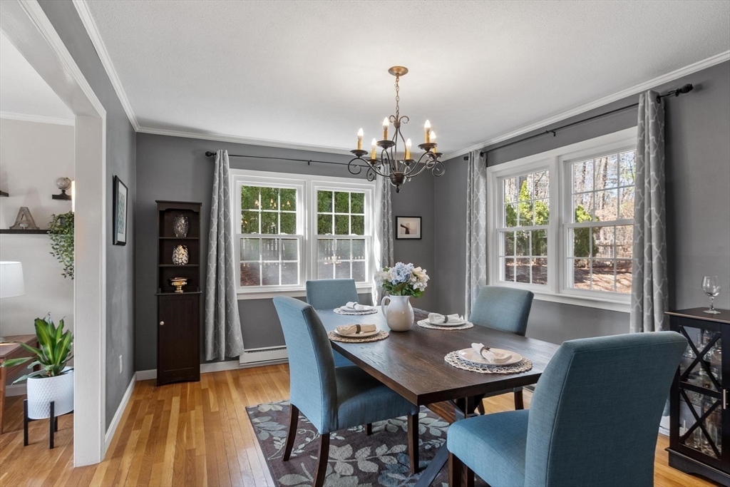 21 Potter Road Framingham, MA 01701 - Photo 16 of 42 a view of a dining room with furniture window and wooden floor