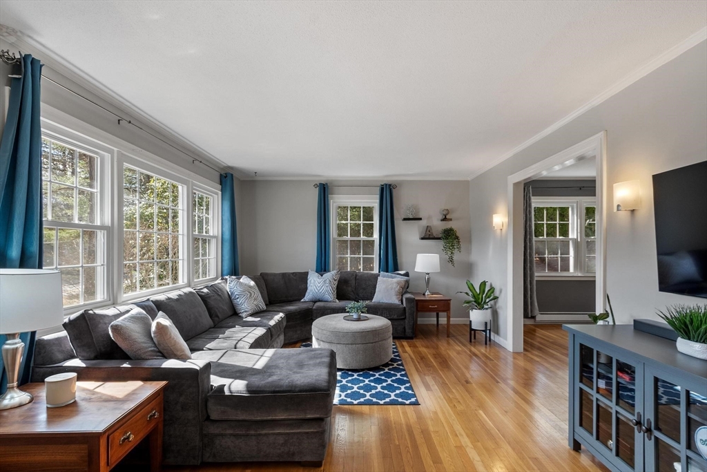 21 Potter Road Framingham, MA 01701 - Photo 21 of 42 a living room with furniture and a flat screen tv