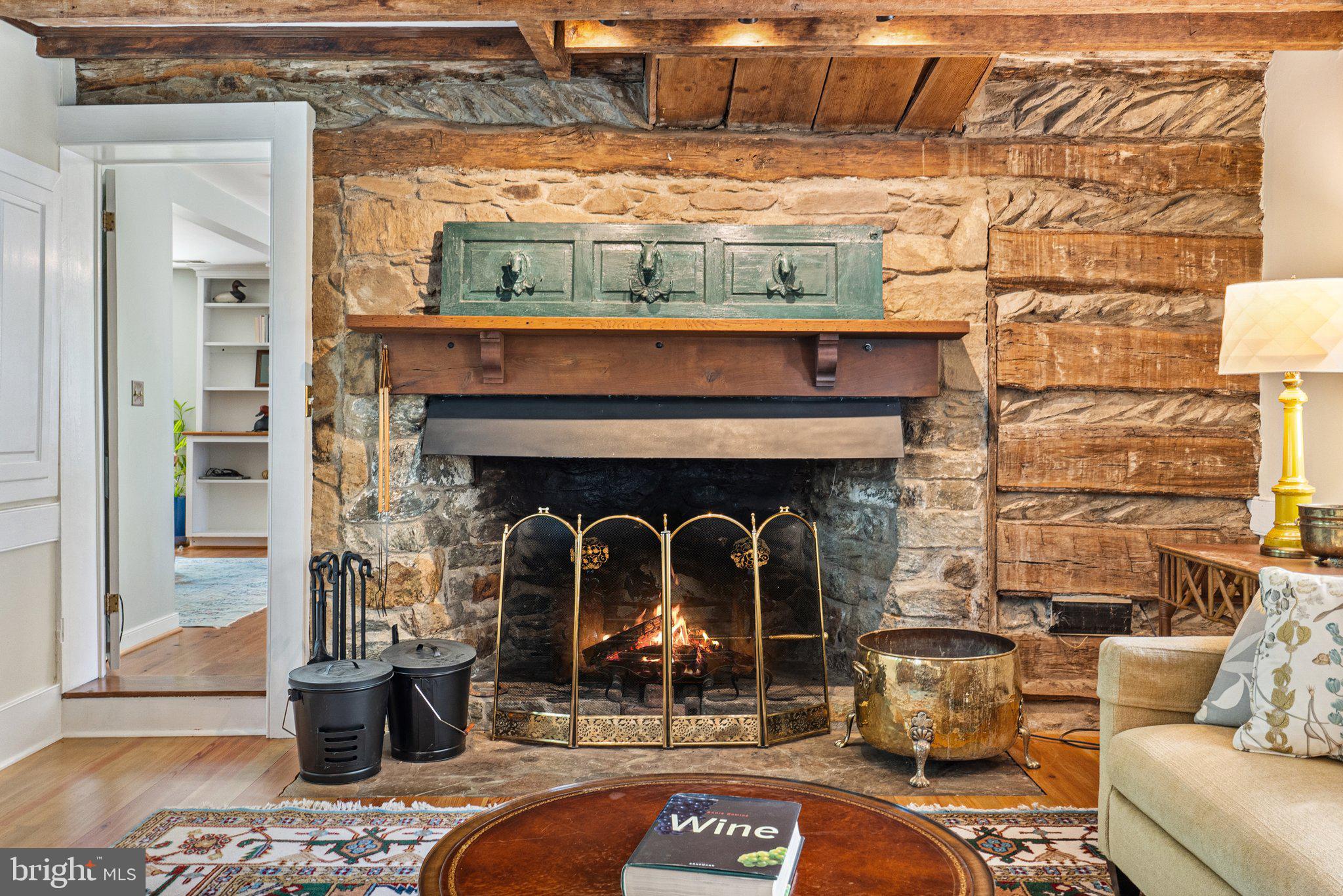 21056 Beaverdam Bridge Road Middleburg, VA 20117 - Photo 26 of 109 Large Time Period Wood Burning Fireplace