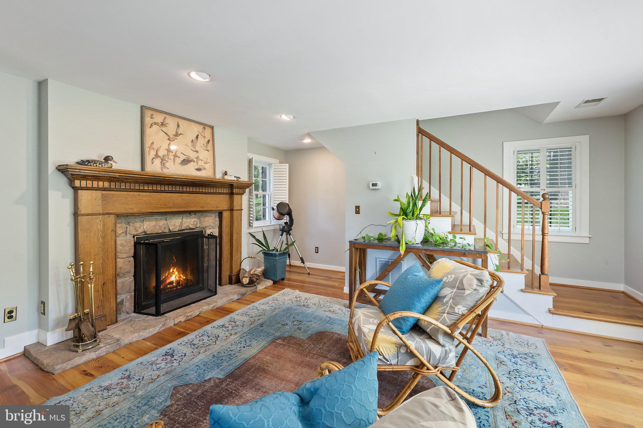 21056 Beaverdam Bridge Road Middleburg, VA 20117 - Photo 31 of 109 Family Room with Wood Burning Fireplace