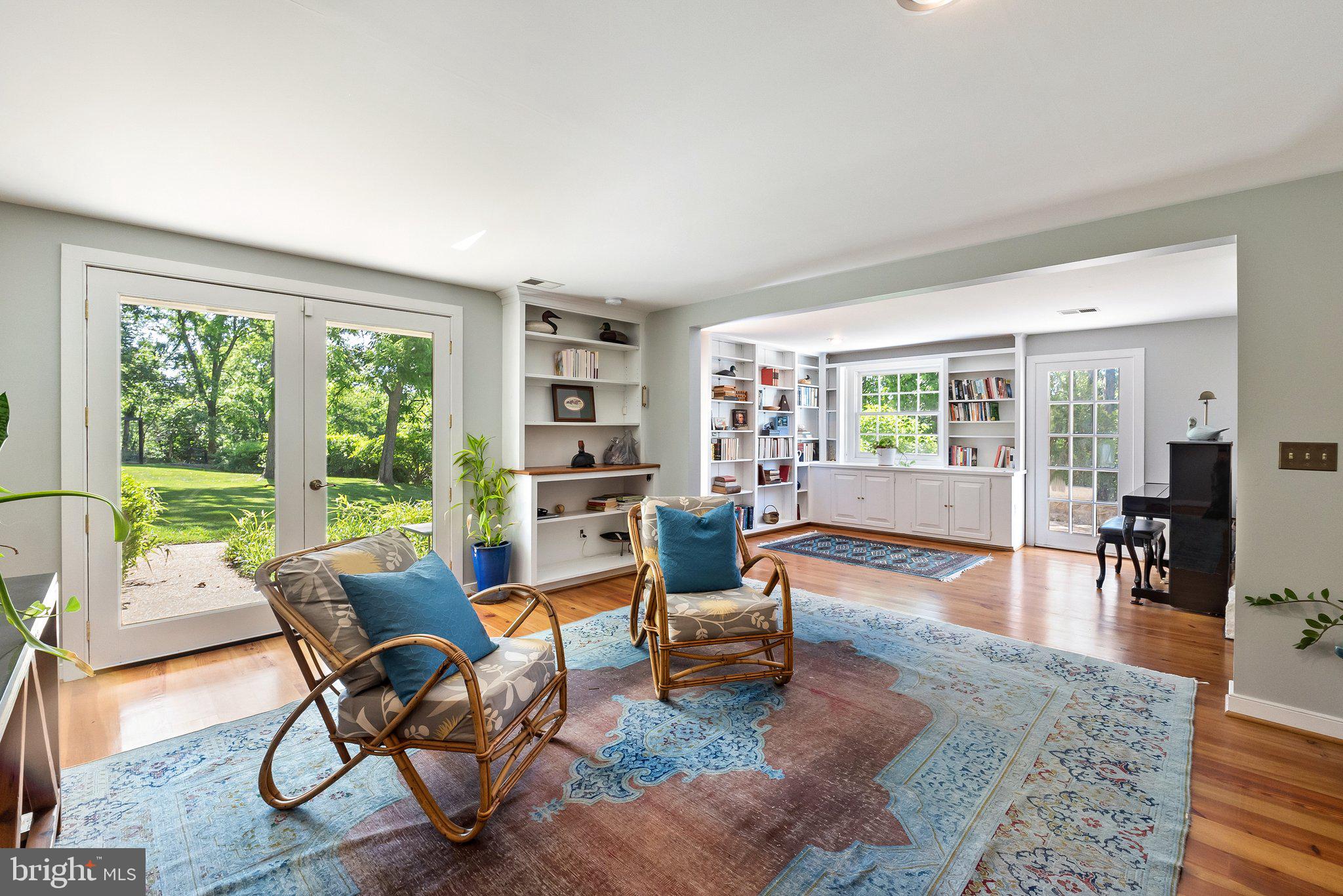 21056 Beaverdam Bridge Road Middleburg, VA 20117 - Photo 32 of 109 Family Room with French Doors to 1 of 2 Patios