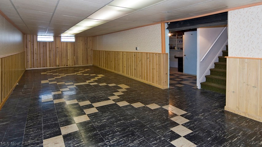 1787 Bellingham Road Cleveland, OH 44124 - Photo 9 of 21 Expansive Wood Paneled Recreation Room in the Lower Level.