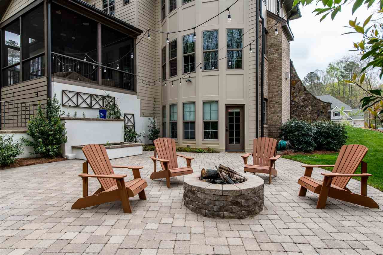 12221 Upper Creek Way Raleigh, NC 27614 - Photo 22 of 30 Custom patio with fire pit, perfect for entertaining. Patio