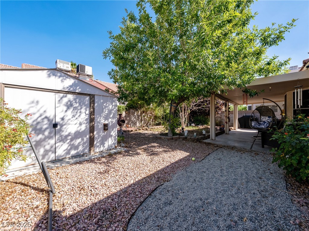 2624 Shakespeare Road Las Vegas, NV 89108 - Photo 5 of 35 shed, citrus salad fruit tree, mulberry tree