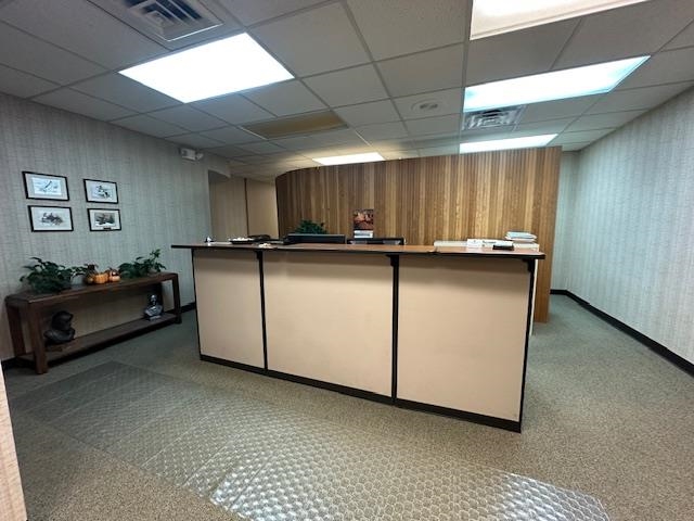 301 Chestnut Street Virginia, MN 55792 - Photo 4 of 31 Reception featuring a drop ceiling and wallpapered walls