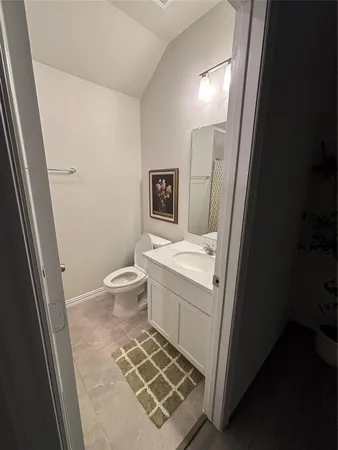 a view of a furniture in a room