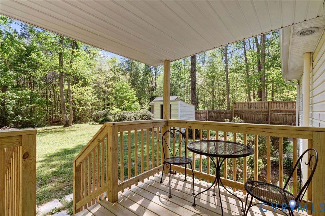 67 Deer Drive Gum Spring, VA 23065 - Photo 18 of 25 Deck overlooking back yard