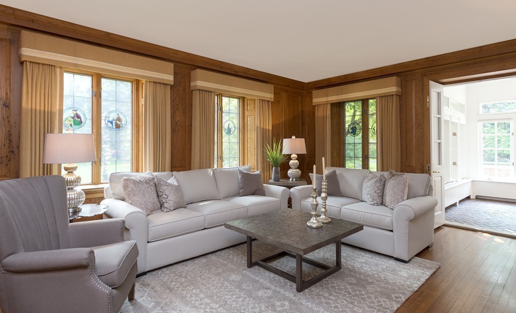2 Laxfield Road Weston, MA 02493 - Photo 19 of 30 a living room with furniture and a large window