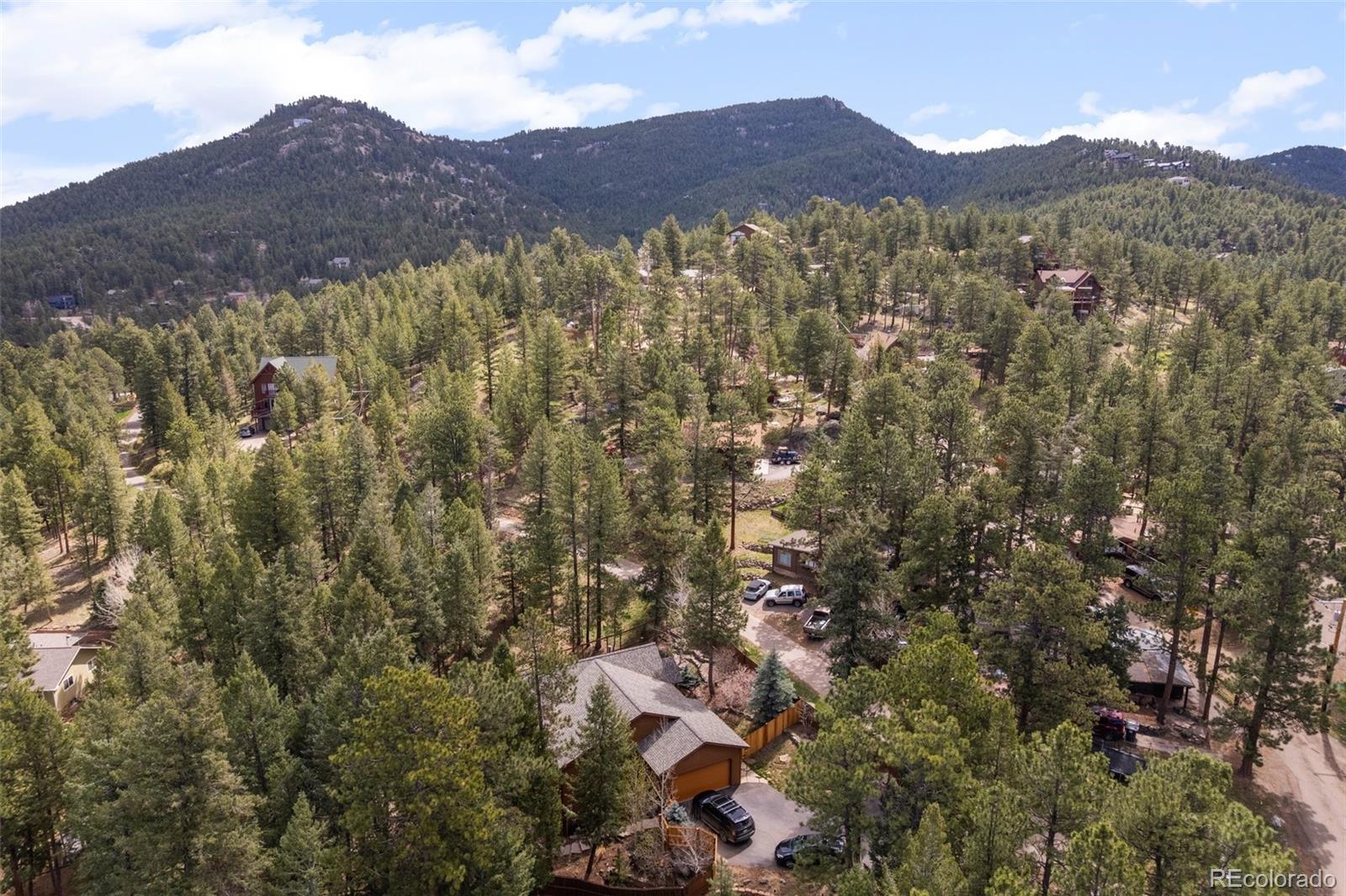 27711 Moffat Road Evergreen, CO 80439 - Photo 30 of 30 a view of a lush green hillside and houses