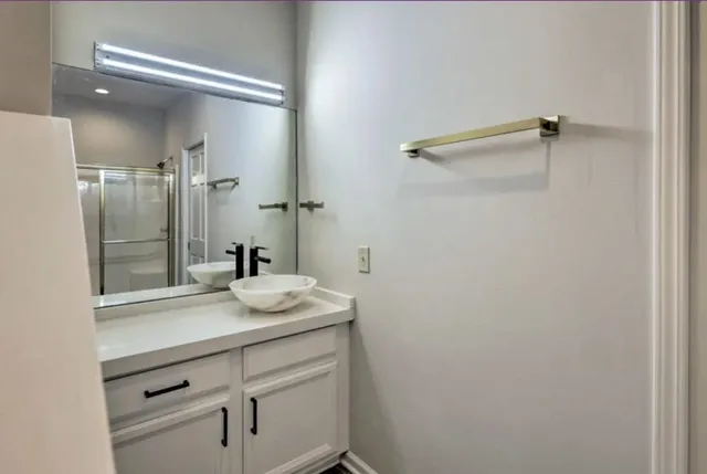 a view of a swimming pool with an outdoor seating