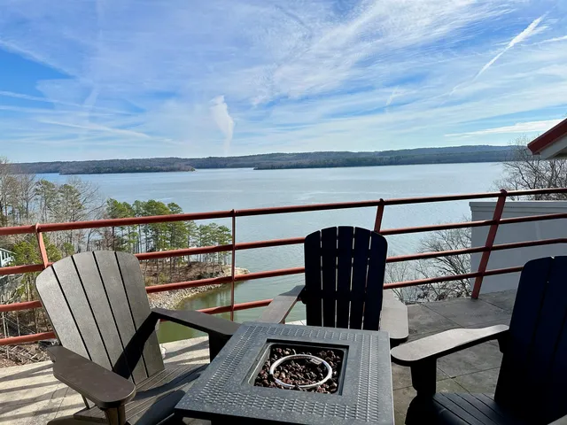 a view of an ocean and beach