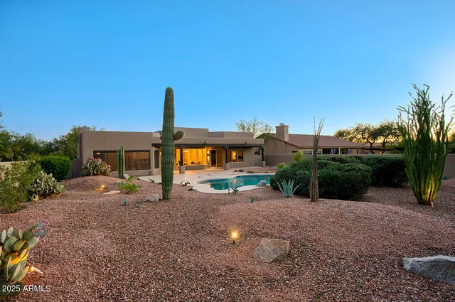 a house view with a outdoor space