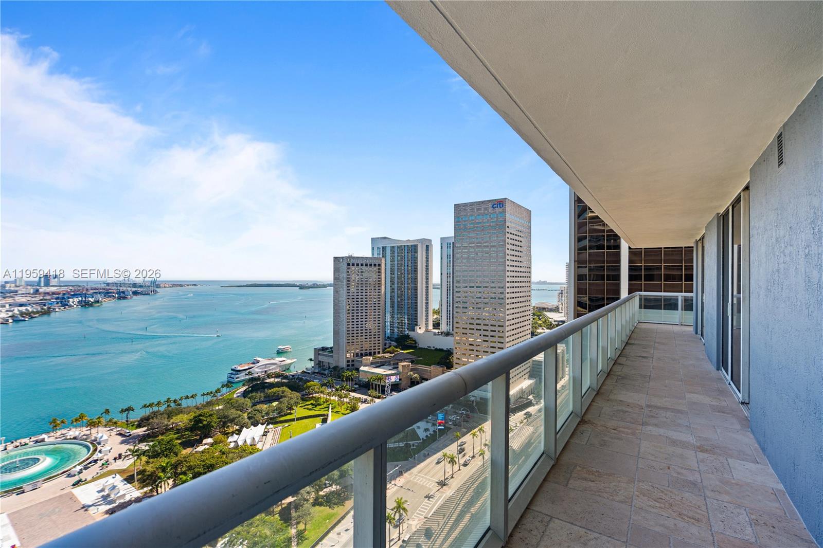 50 Biscayne Boulevard, Unit 3010 Miami, FL 33132 - Photo 7 of 50 a view of city from a balcony