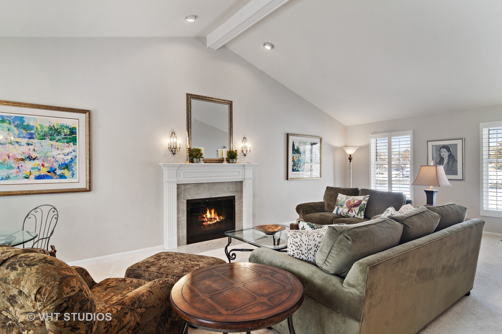129 Knockderry Lane Inverness, IL 60067 - Photo 11 of 34 a living room with furniture and a fireplace