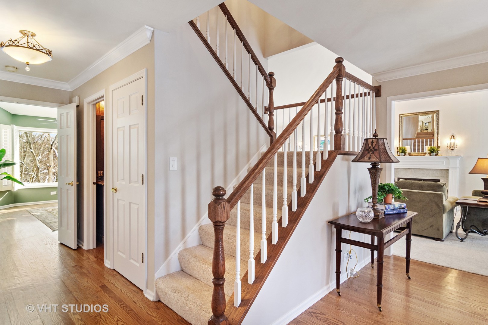 129 Knockderry Lane Inverness, IL 60067 - Photo 3 of 34 a view of entryway with wooden floor and stairs