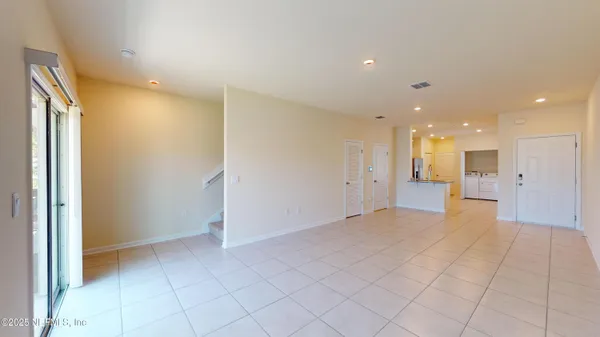 a view of an empty room