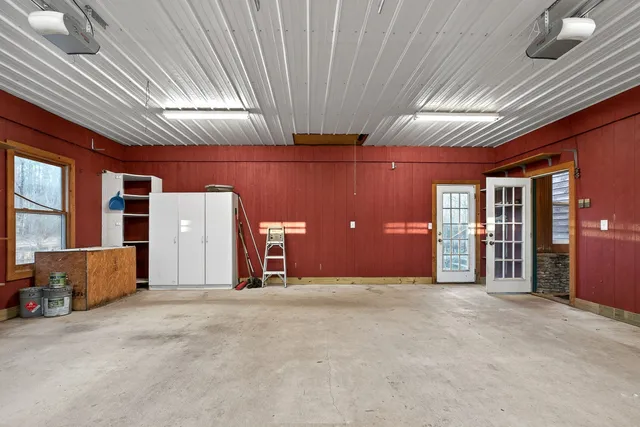 a lake view with a yard