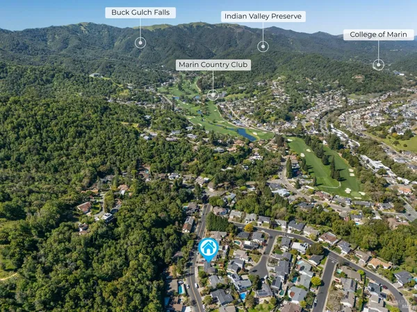 a view of city with tall buildings