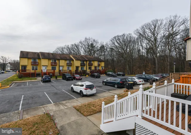 a view of a park with slides