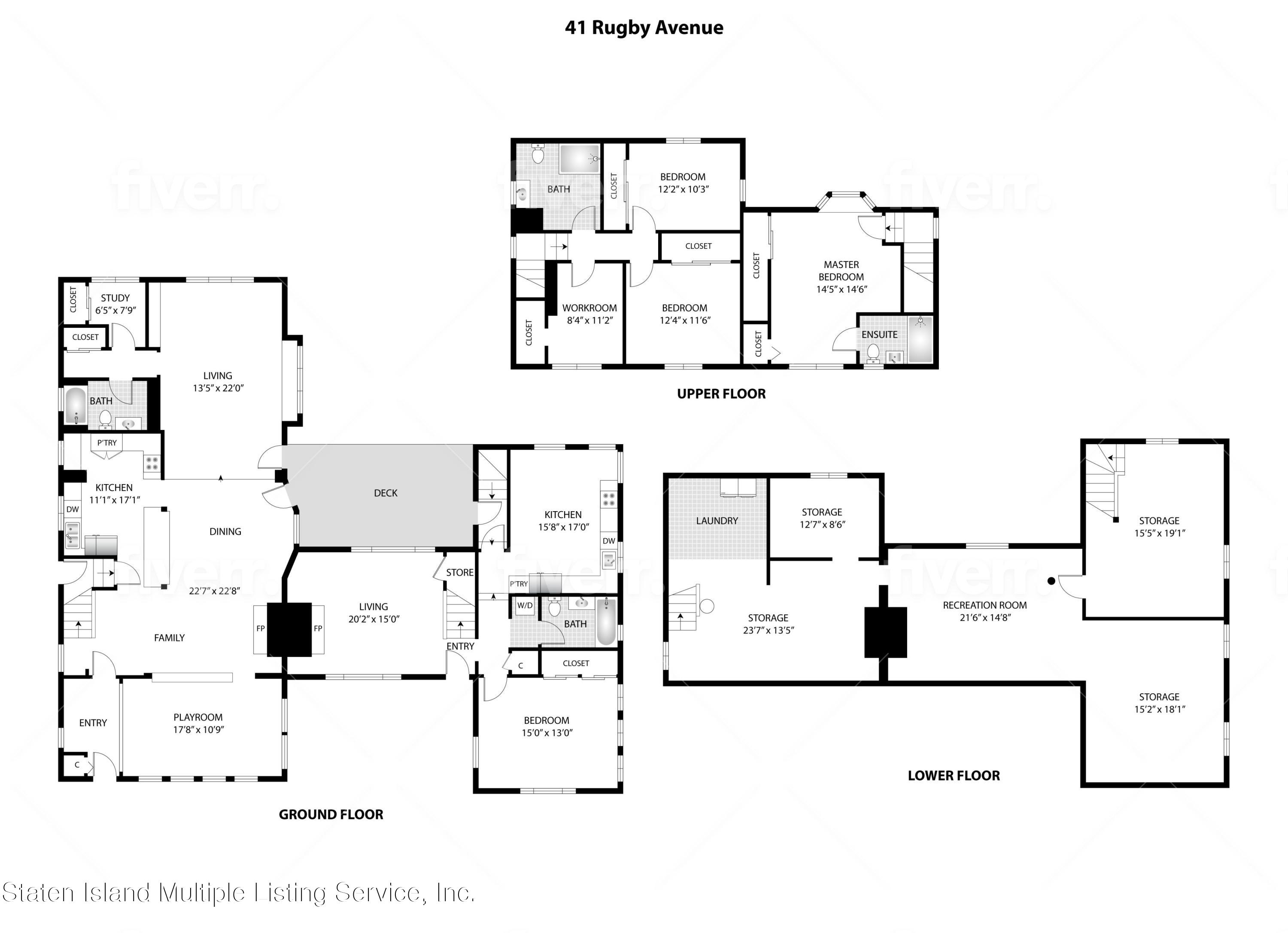 41 Rugby Avenue Staten Island, NY 10301 - Photo 45 of 45 99floorplan