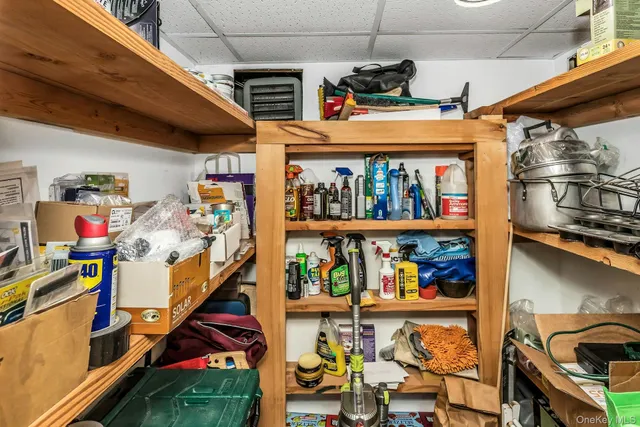 a view of storage and utility room