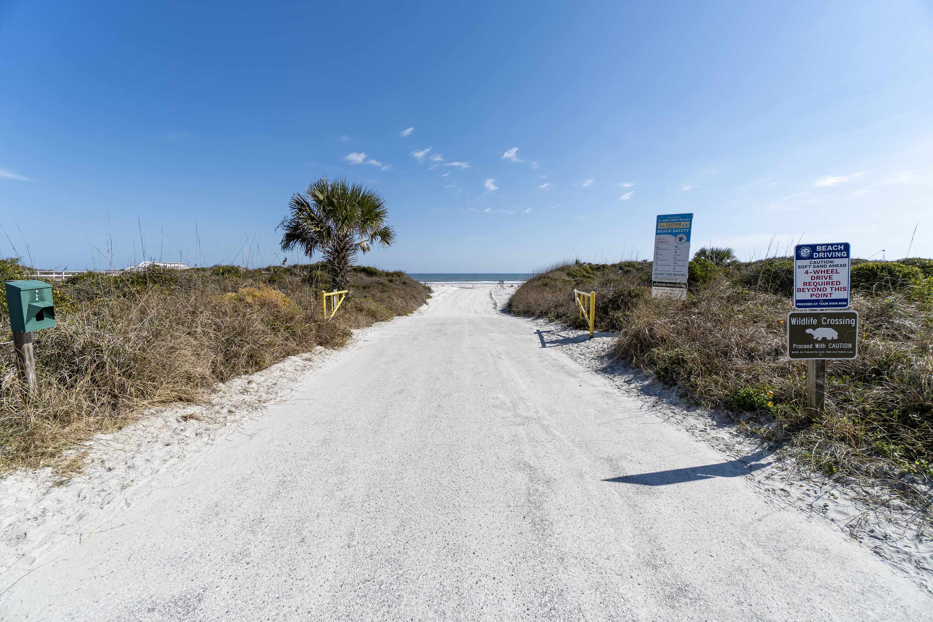 240 Micklers Road St. Augustine, FL 32080 - Photo 28 of 74 a view of a dry yard with a house