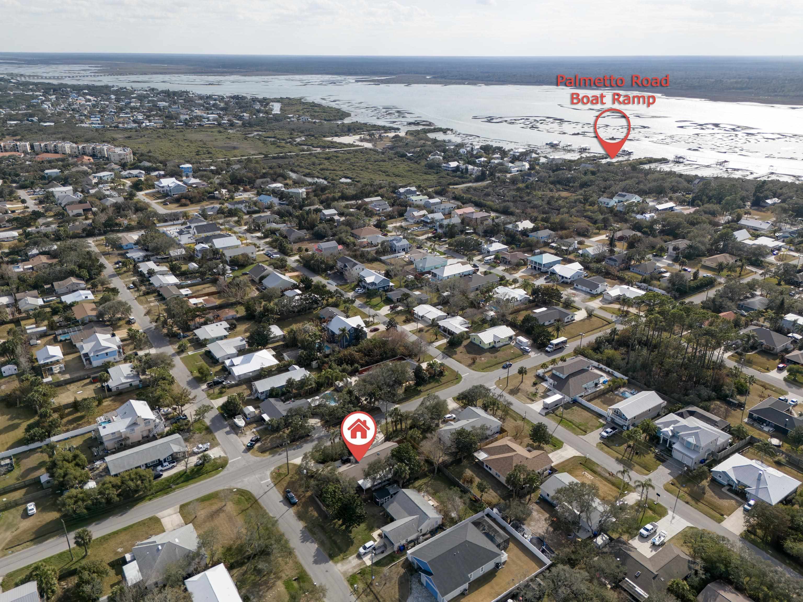 240 Micklers Road St. Augustine, FL 32080 - Photo 34 of 74 an aerial view of a houses