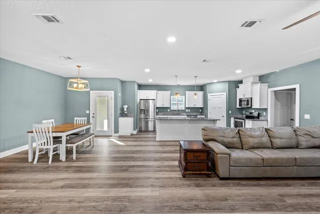 a outdoor space with a space