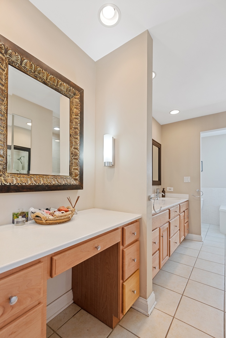 463 Green Bay Road Highland Park, IL 60035 - Photo 8 of 27 a bathroom with a sink a vanity and a mirror