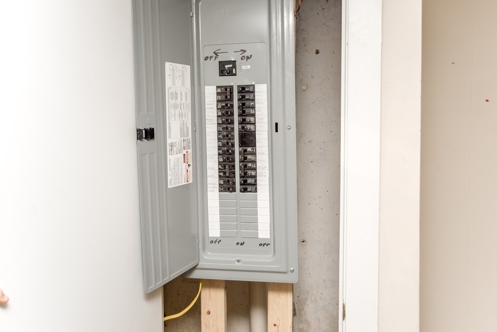 4 Harkness Road Pelham, MA 01002 - Photo 21 of 29 a view of a hallway with wooden door
