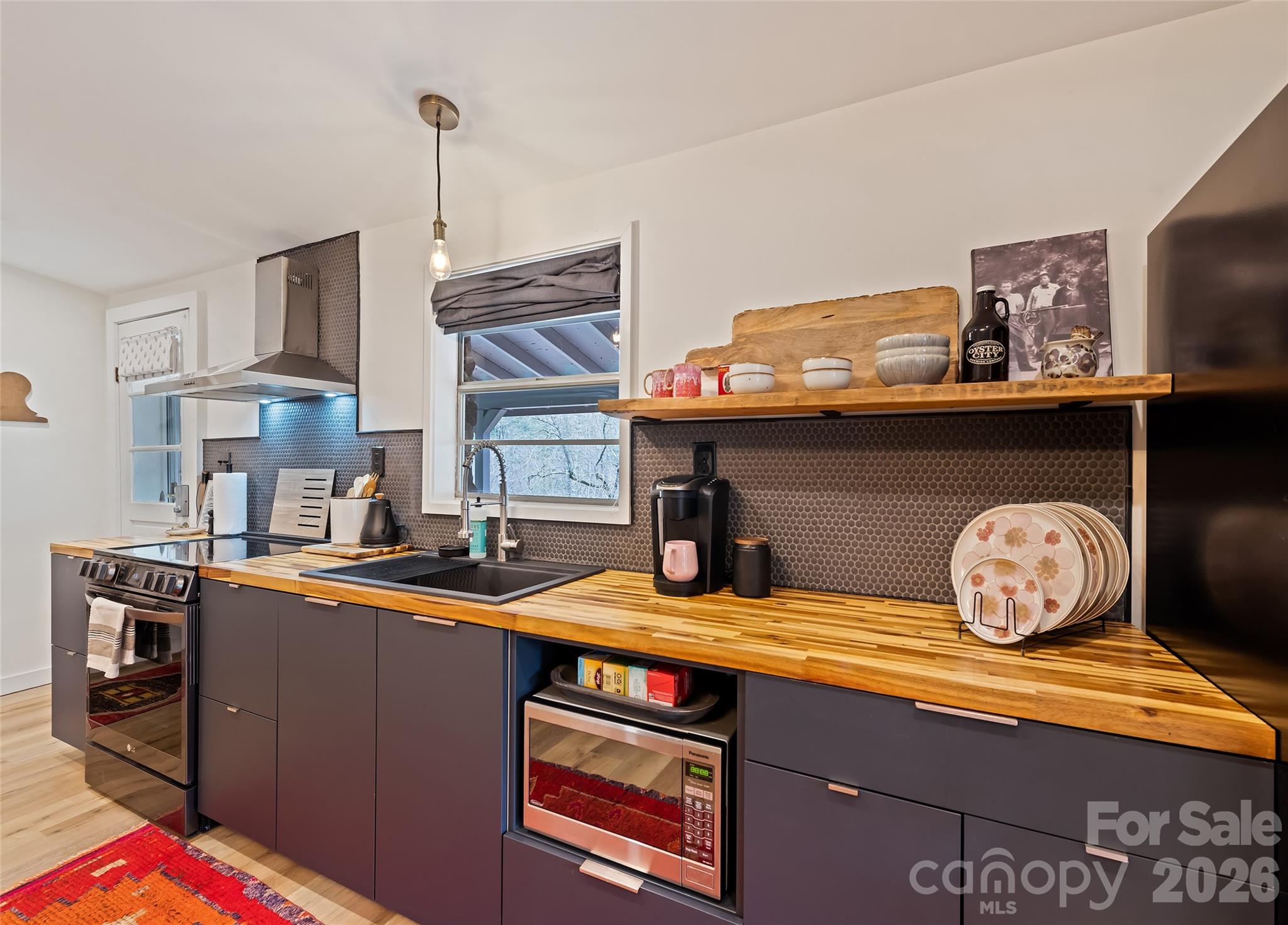 171 Fortner Road Bryson City, NC 28713 - Photo 9 of 32 a kitchen with stainless steel appliances a stove and cabinets