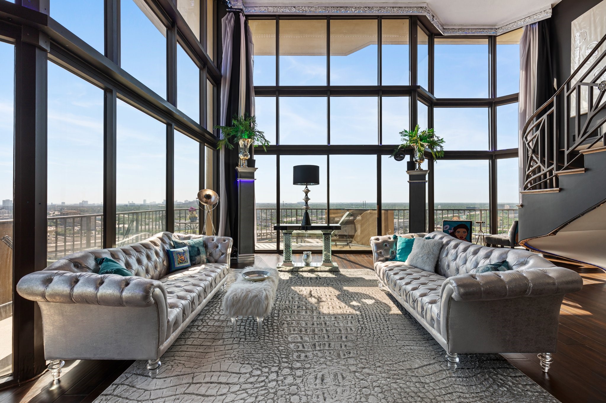 3350 McCue Road, Unit 2404 Houston, TX 77056 - Photo 5 of 49 a living room with furniture or floor and a large window