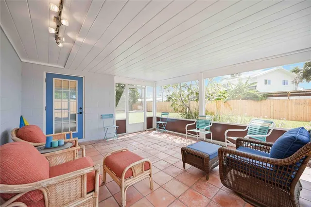 a view of a storage room