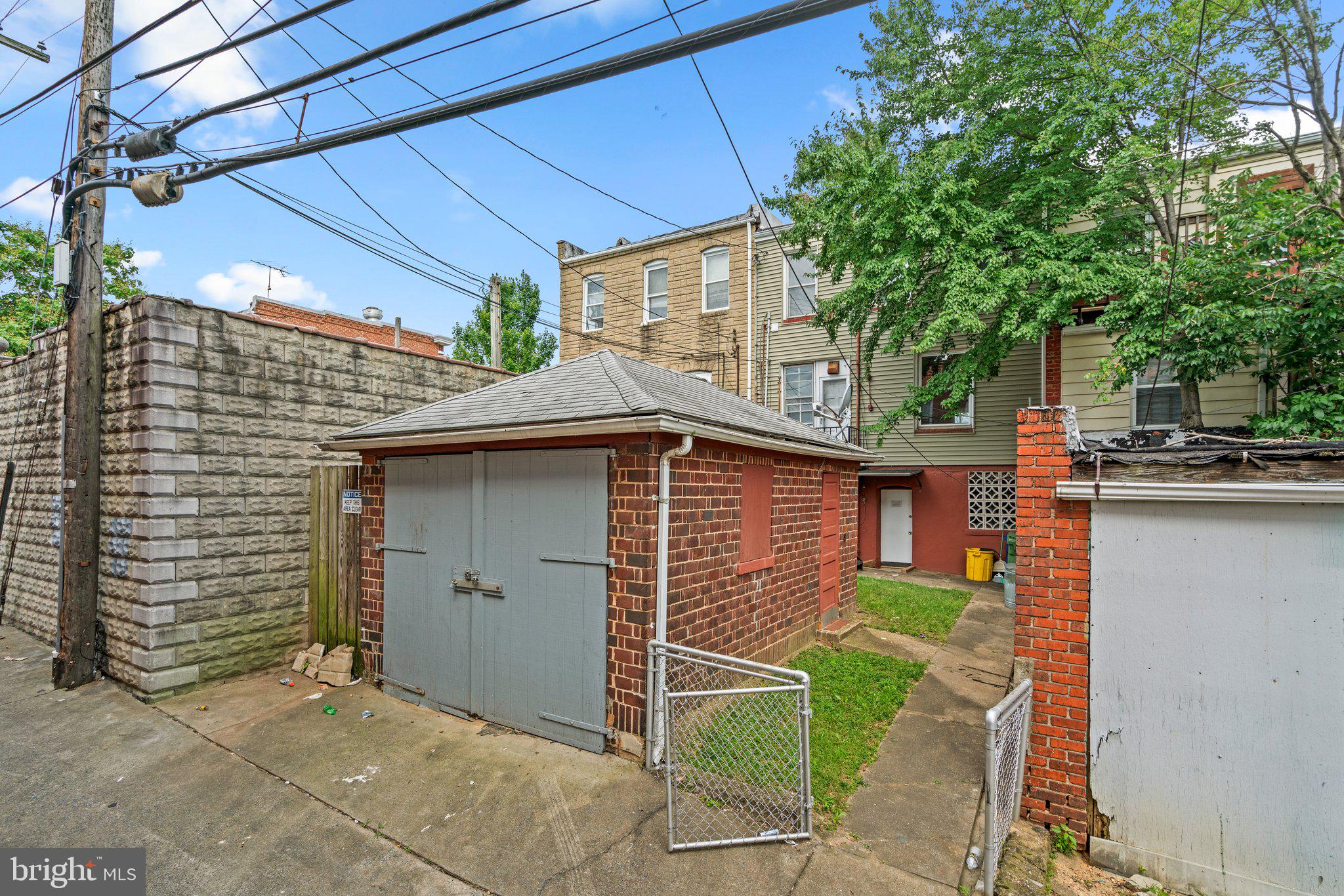 3703 Belair Road Baltimore, MD 21213 - Photo 29 of 30 Back yard entrance with garage
