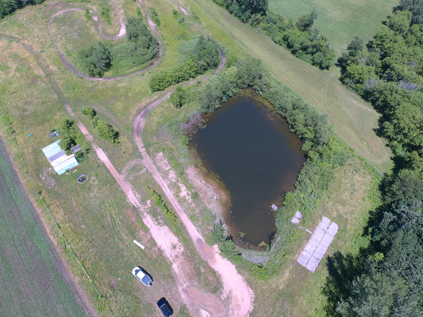 49.64-acres Beck Road Marengo, IL 60152 - Photo 21 of 33 an aerial view of a house