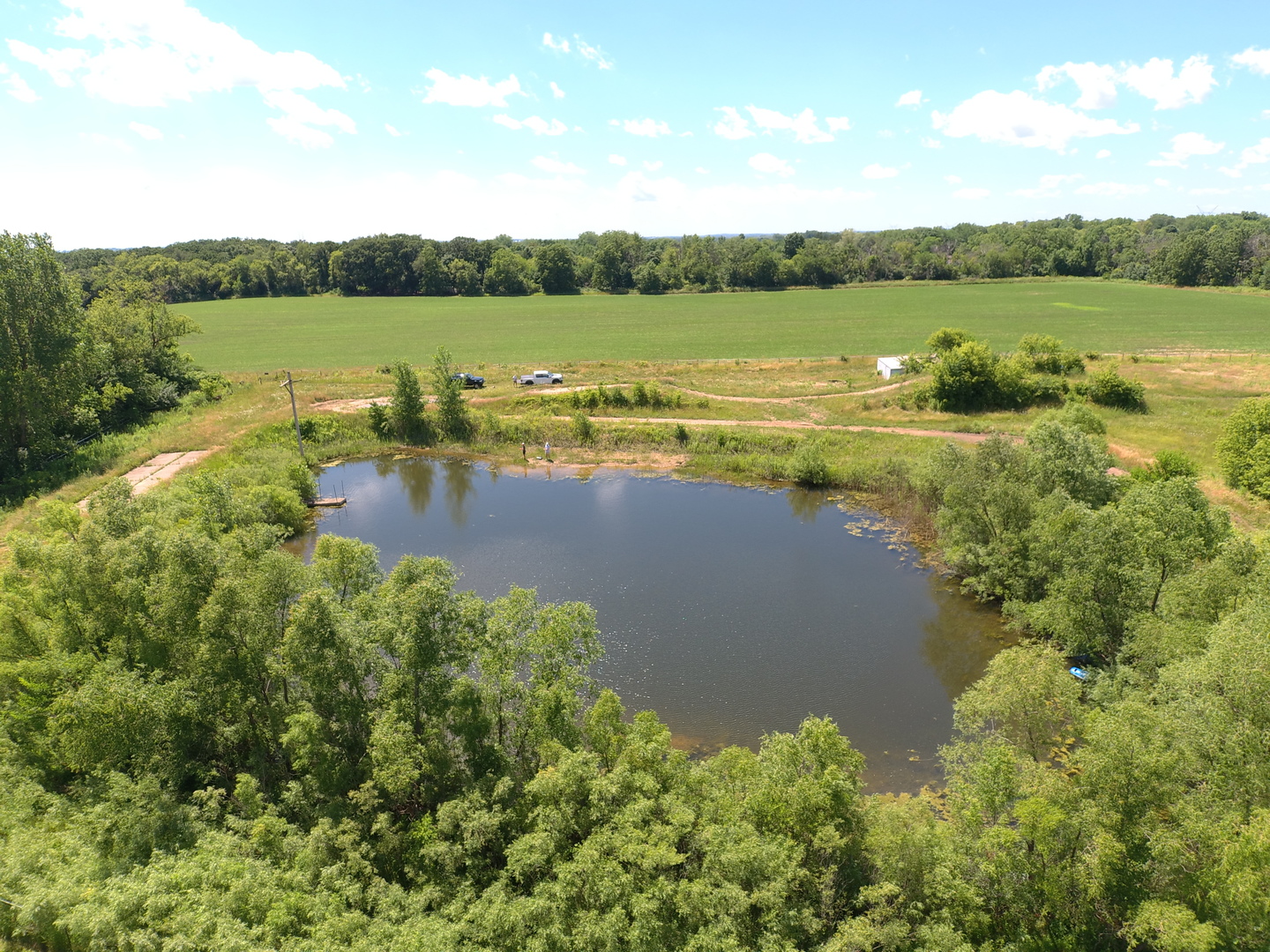 49.64-acres Beck Road Marengo, IL 60152 - Photo 30 of 33 a view of a lake with a mountain