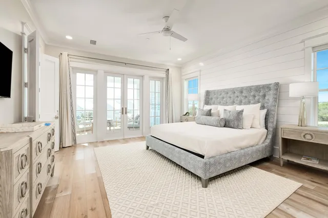 a view of a balcony with an outdoor space