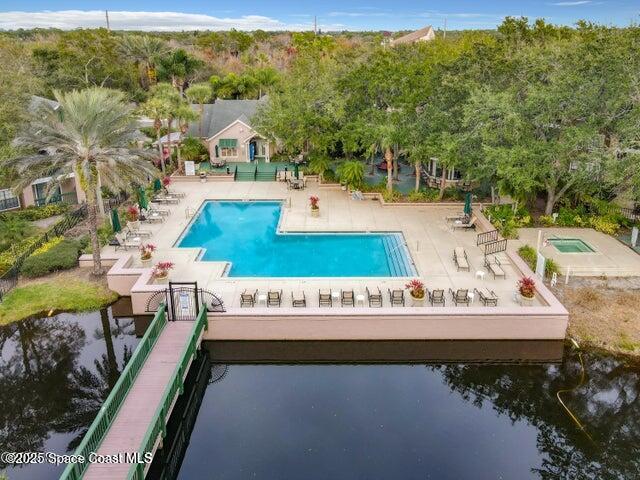 7667 North Wickham Road, Unit 410 Melbourne, FL 32940 - Photo 28 of 37 a view of a house with a ocean view