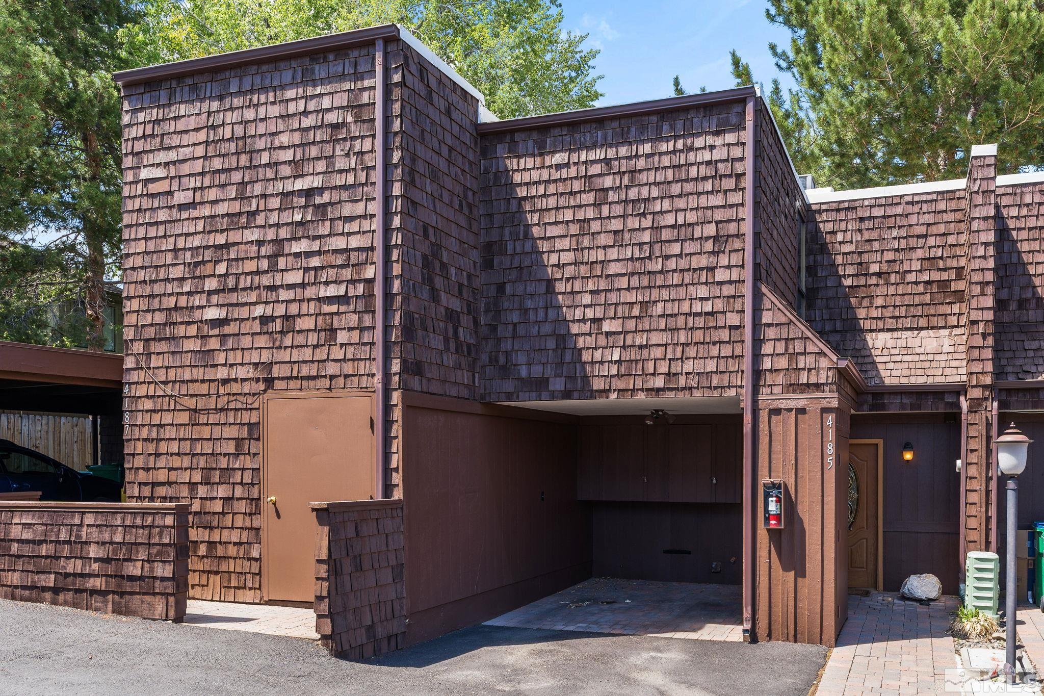 a front view of a house