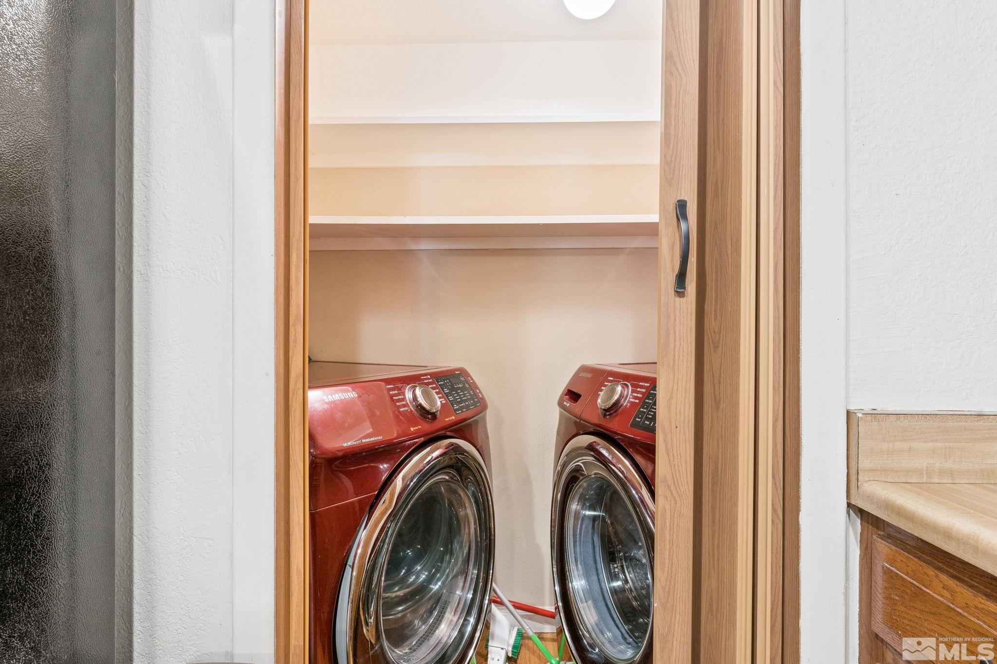 4185 Baker Lane Reno, NV 89509 - Photo 25 of 29 a view of storage and utility room with washer and dryer