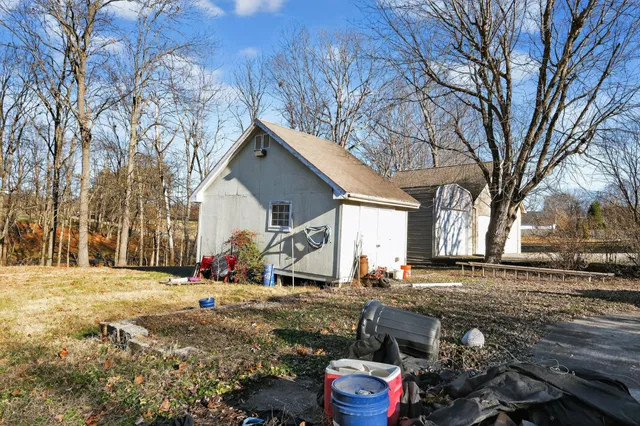 a view of a door of the house