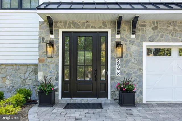 a front view of a house