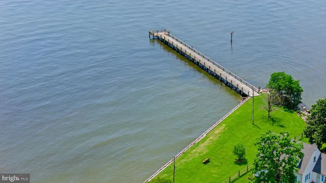 a view of a lake with a outdoor space