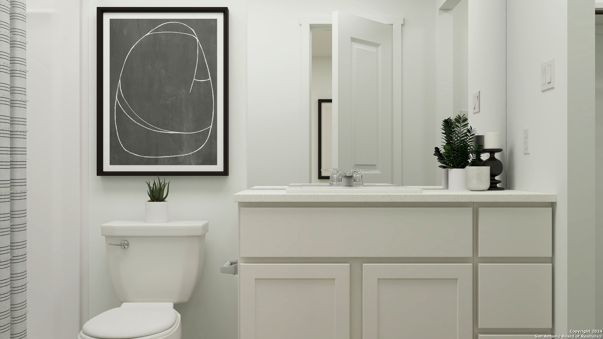 11942 Spiderwort Ridge Converse, TX 78109 - Photo 14 of 18 a bathroom with a sink and a mirror