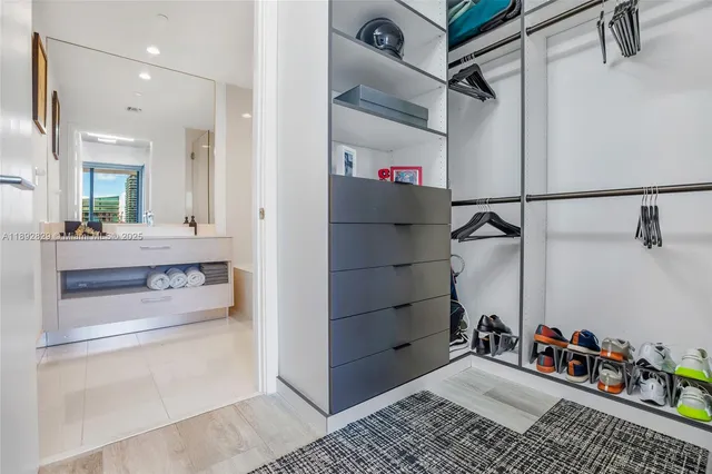 a bathroom with a bathtub and a sink