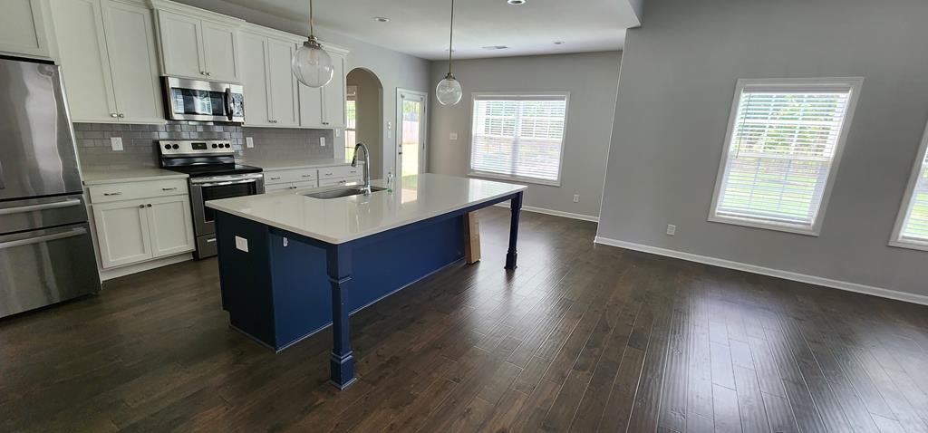 486 Abberly Lane Ellerslie, GA 31807 - Photo 11 of 67 a kitchen with stainless steel appliances granite countertop a sink stove and refrigerator