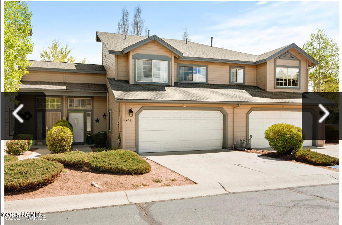 a front view of a house with entertaining space
