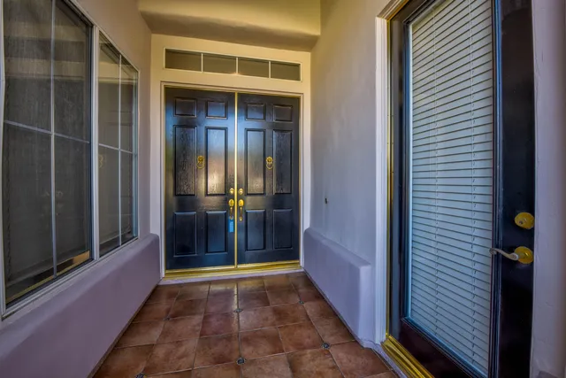a view of front door of a house