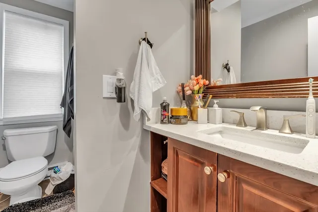 a bathroom with a sink and a toilet